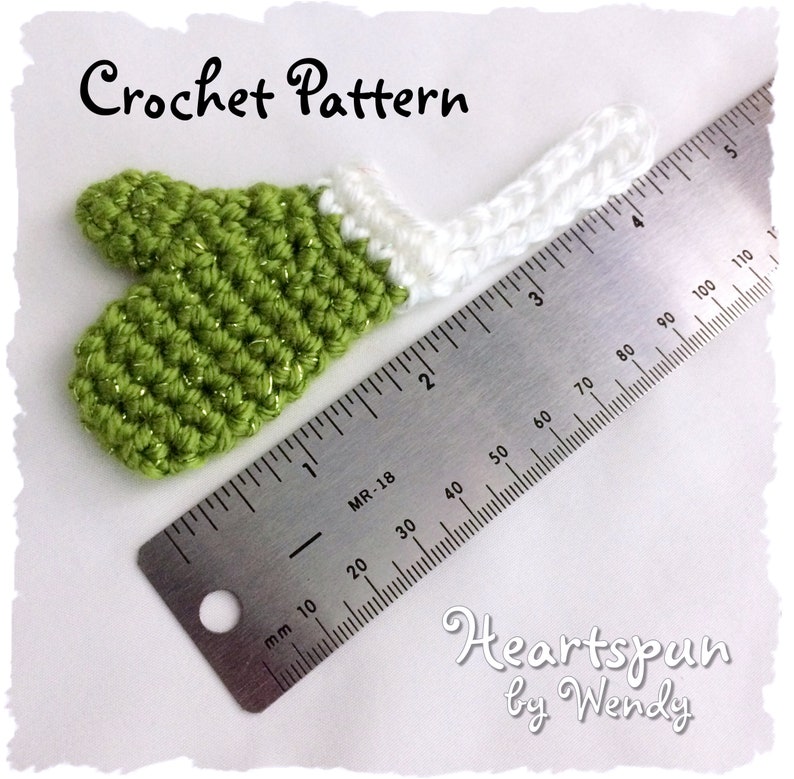 CROCHET PATTERN for you to make this Mini Mitten Christmas Ornament, money holder, gift embellishment, class gift PDF Instant Download image 7