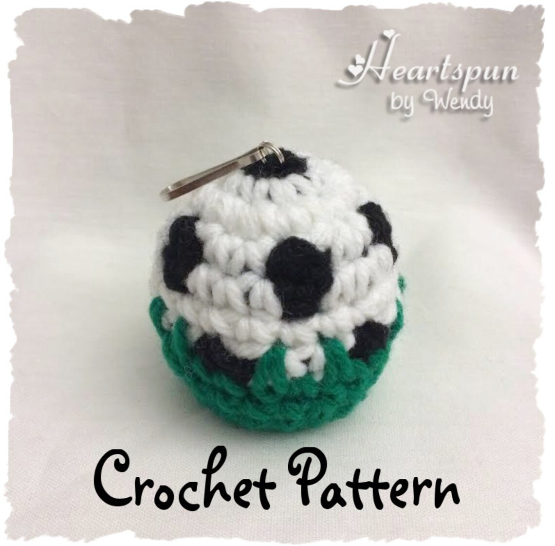CROCHET PATTERN to Make a Soccer Ball in the Grass EOS Lip Etsy