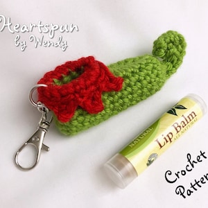 CROCHET PATTERN for you to make an Elf Shoe lip balm holder. Fits chapstick or similar size lip balm, Pdf Format, Instant Download