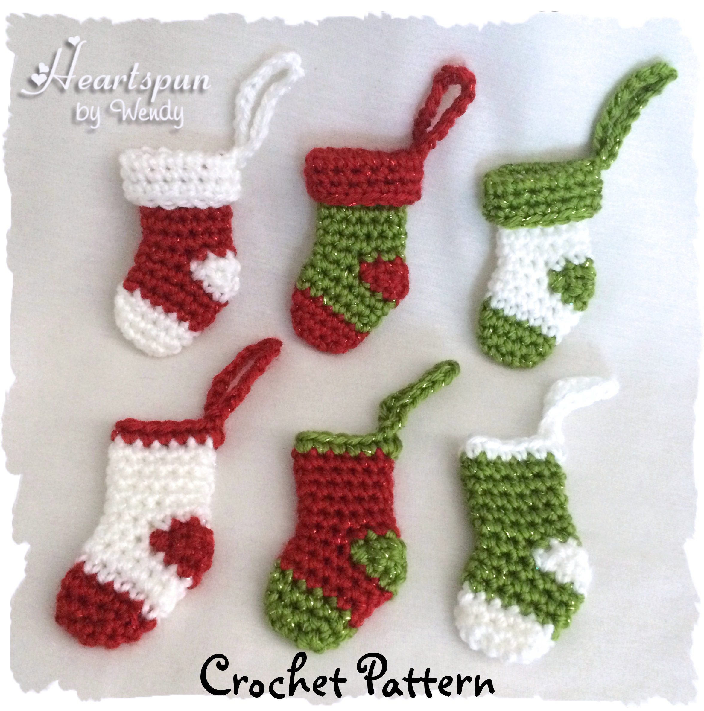 CROCHET PATTERN to make this Mini Christmas Stocking Ornament Etsy