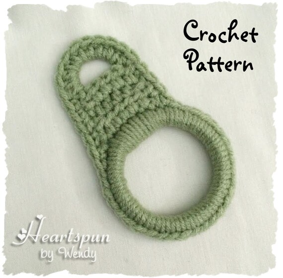 CROCHET PATTERN to make a towel ring for hand towels or dish Etsy
