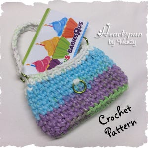 CROCHET PATTERN to Make a Mini Purse Gift Bag Gift Card - Etsy