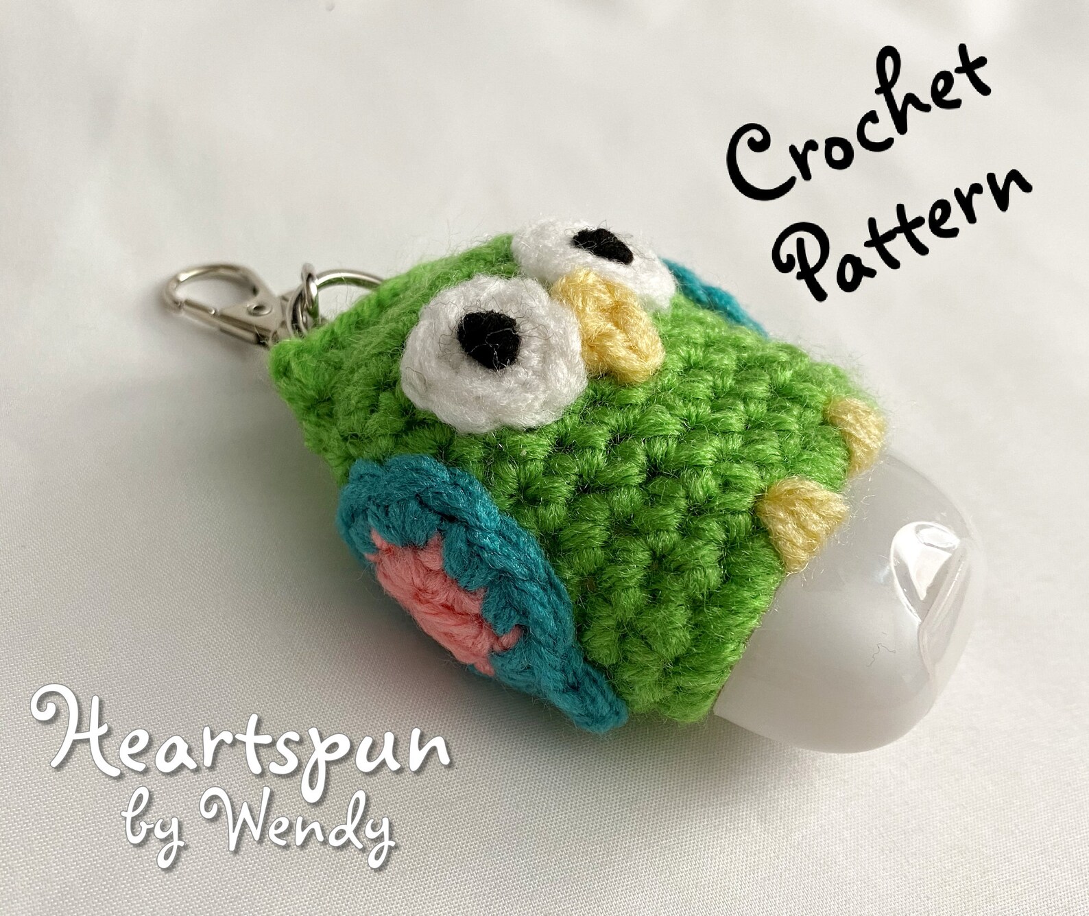 CROCHET PATTERN to Make an Owl Hand Sanitizer Holder W Clip Etsy