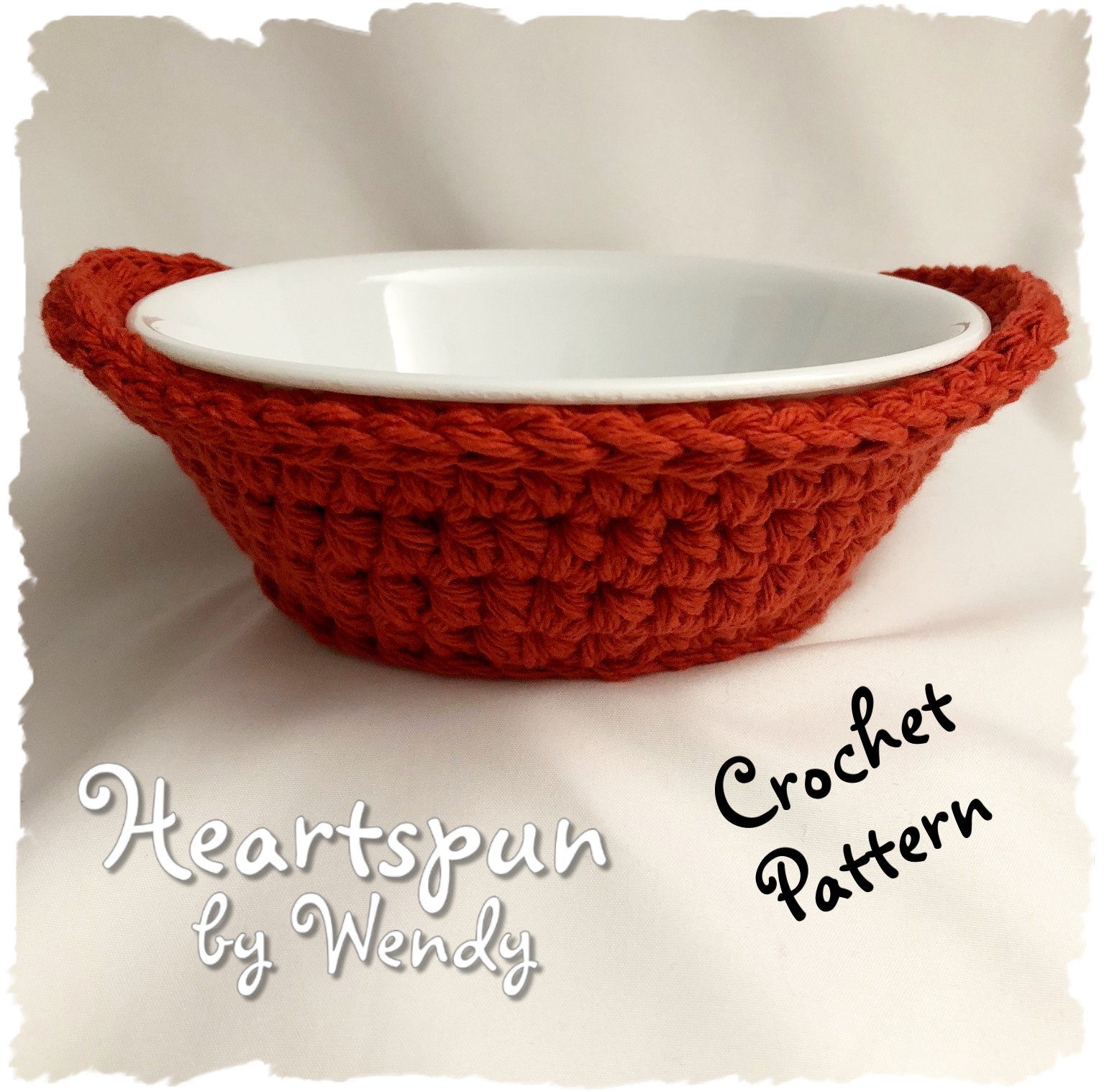 Crochet Bowl Cozy Pattern, Moose Soup Bowl Cozy, Soup Cozy, Ice Cream Cozy,  Soup Bowl Cover, Soup Bowl Insulator, Instant Download