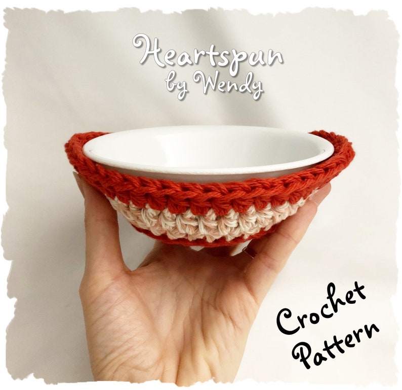 CROCHET PATTERN to make a Round Microwave Bowl Cozy in 3 Etsy