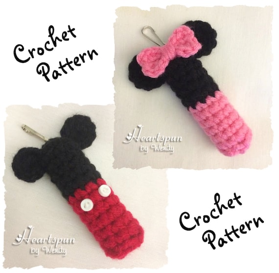 10 Mickey Mouse Crochet Patterns 8 Crochet Pattern to make a Mickey Mouse & Minnie Mouse Lip