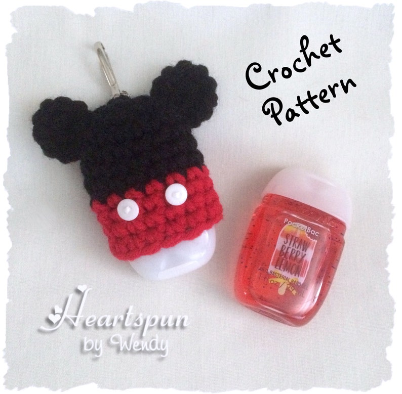 CROCHET PATTERN to make a Mickey Mouse and Minnie Mouse Hand afbeelding 2
