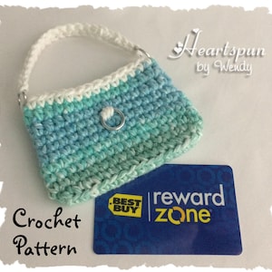 CROCHET PATTERN to Make a Mini Purse Gift Bag Gift Card - Etsy