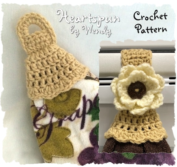 Crochet Pattern To Make A Ruffle Skirt Towel Ring With Knob Etsy