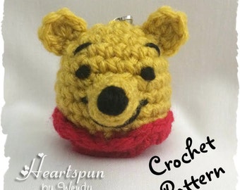 CROCHET PATTERN instructions to make a Winnie the Pooh EOS Lip Balm Holder, Pdf Format, Instant Download.