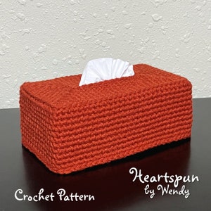 CROCHET PATTERN to Make an Easy Rectangular Tissue Box Cover, Tissue ...