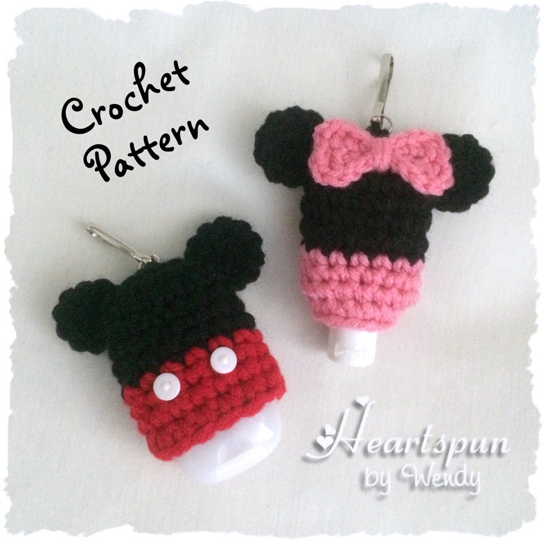 CROCHET PATTERN to make a Mickey Mouse and Minnie Mouse Hand afbeelding 4
