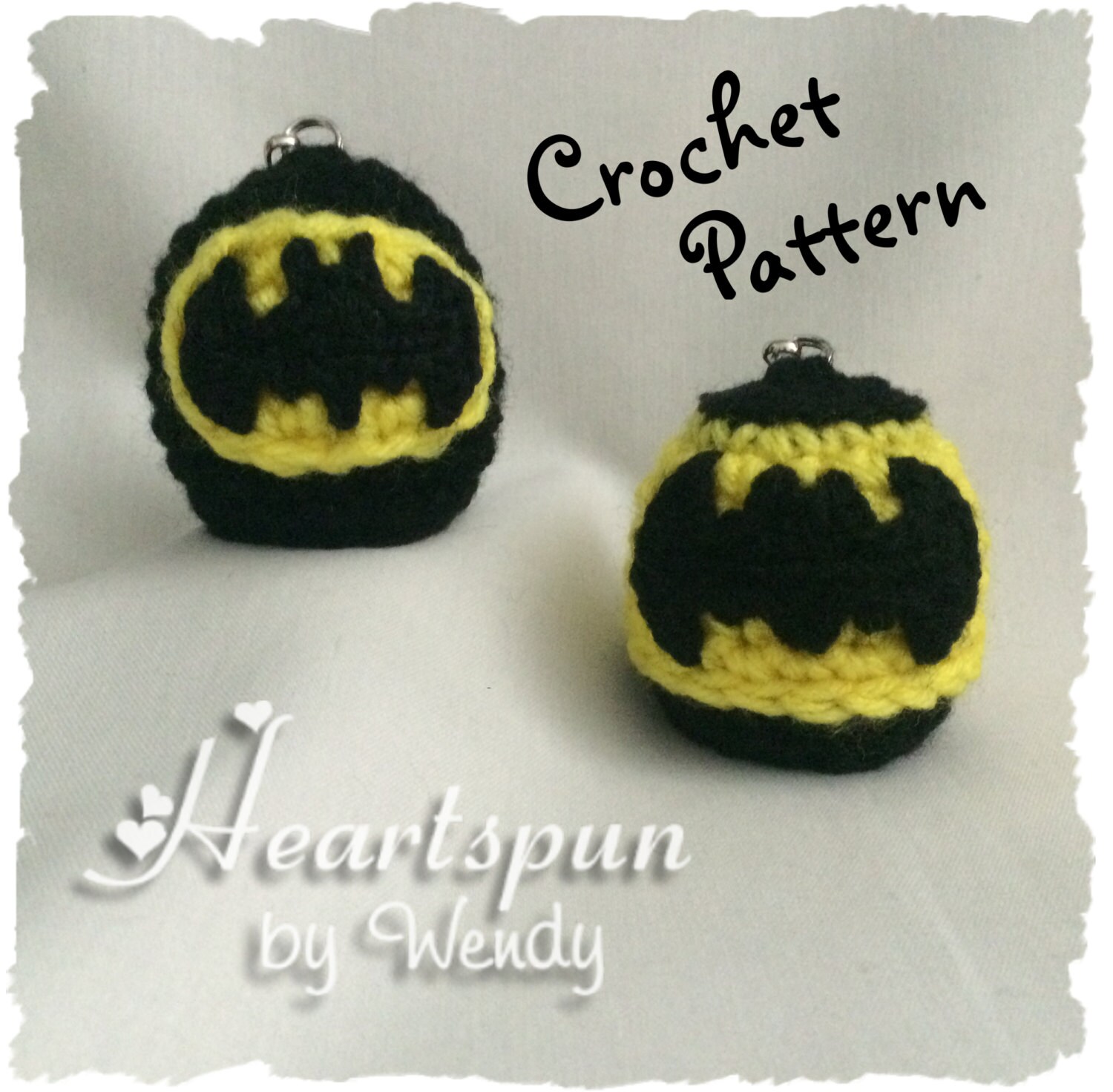 CROCHET PATTERN to make a Batman EOS Lip Balm Holder in two Etsy