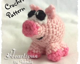 CROCHET PATTERN to make this EOS Pig Lip Balm Holder, Pdf Format, Instant Download.  Make a cute holder for your eos or similar lip balm.