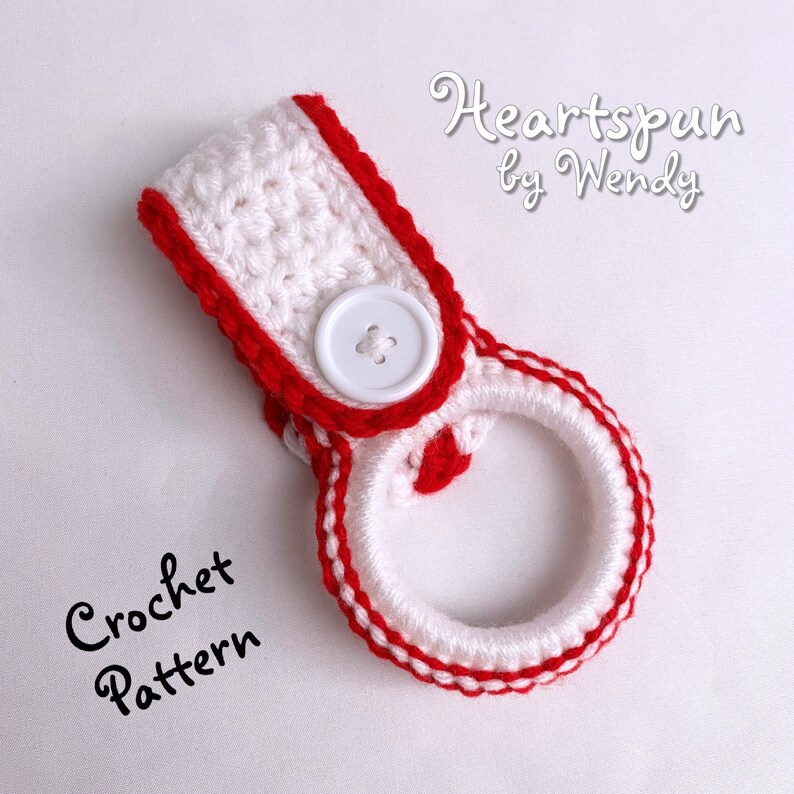 CROCHET PATTERN to Make a Peppermint Candy Kitchen or Bath Towel Holder ...