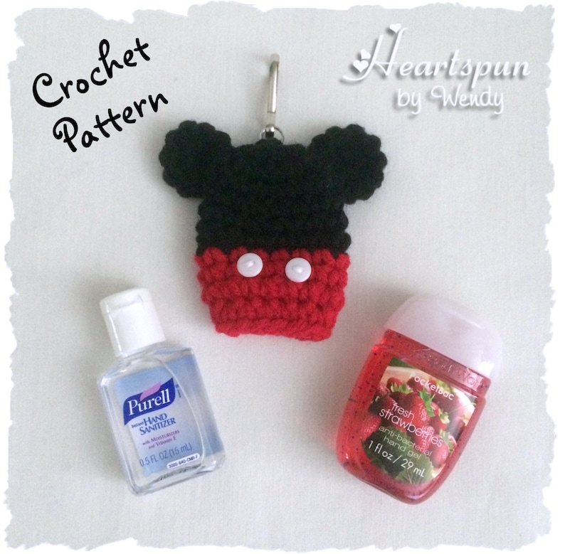 CROCHET PATTERN to make a Mickey Mouse and Minnie Mouse Hand afbeelding 5