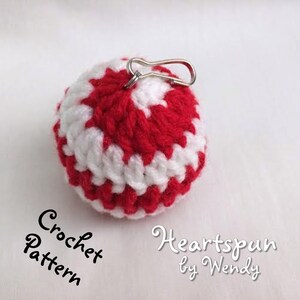 CROCHET PATTERN for you to make a Peppermint Twist EOS Lip Balm Holder, Pdf Format, Instant Download. Easy to Understand Instructions