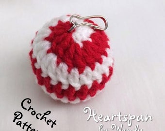CROCHET PATTERN for you to make a Peppermint Twist EOS Lip Balm Holder, Pdf Format, Instant Download. Easy to Understand Instructions