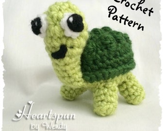 CROCHET PATTERN to make an EOS Turtle Lip Balm Holder or amigurumi stuffed animal, Pdf Format, Instant Download.  Stuffed or open for eos!