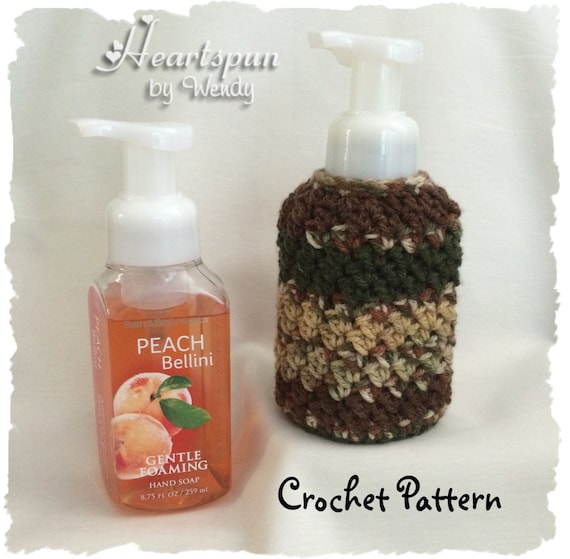 Crochet Pattern To Make A Decorative Hand Soap Cozy In 3 Sizes Etsy