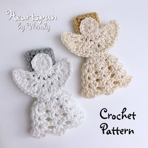 CROCHET PATTERN to make a Christmas Angel Towel Holder Ring for Kitchen or Bath Hand Towels, 2 strap styles. Instant Download, PDF Format