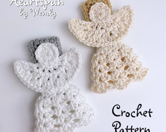 CROCHET PATTERN to make a Christmas Angel Towel Holder Ring for Kitchen or Bath Hand Towels, 2 strap styles. Instant Download, PDF Format