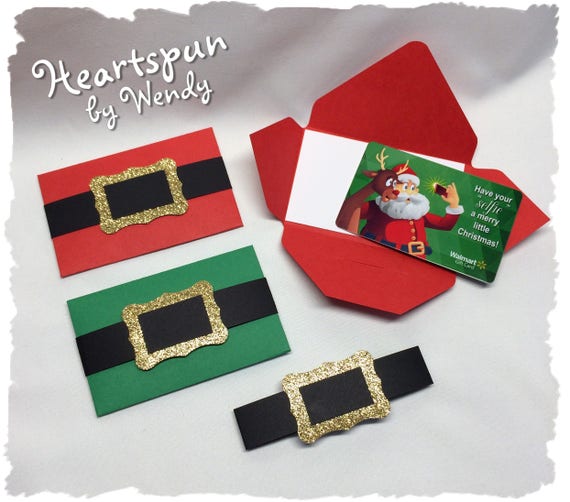 Christmas Gift Card Tin Holders (Set of 4)