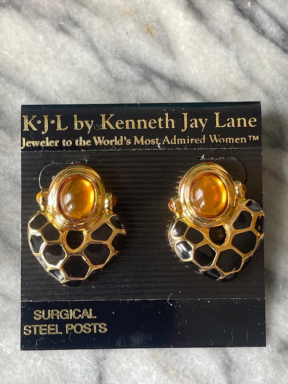 Kenneth J Lane KJL Safari earrings - image 1