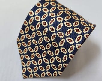 Vintage Luciano Barbera Silk Mens Tie Made in Italy