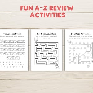 Alphabet Workbook Preschool Curriculum | A–Z Letter Tracing, Coloring & Handwriting Practice | Animal ABC Activities for Pre-K | 170+ Pages image 8