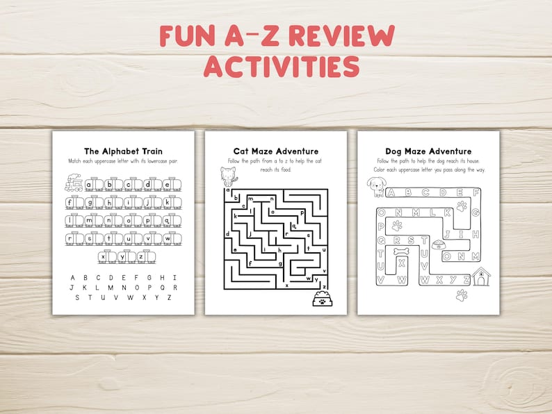 Alphabet Workbook Preschool Curriculum | A–Z Letter Tracing, Coloring & Handwriting Practice | Animal ABC Activities for Pre-K | 170+ Pages image 8