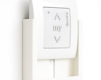 Support mural pour télécommande Somfy Smoove - Impression 3D -Support discret -Compatible Smoove Origin - Smoove RTS et Smoove io