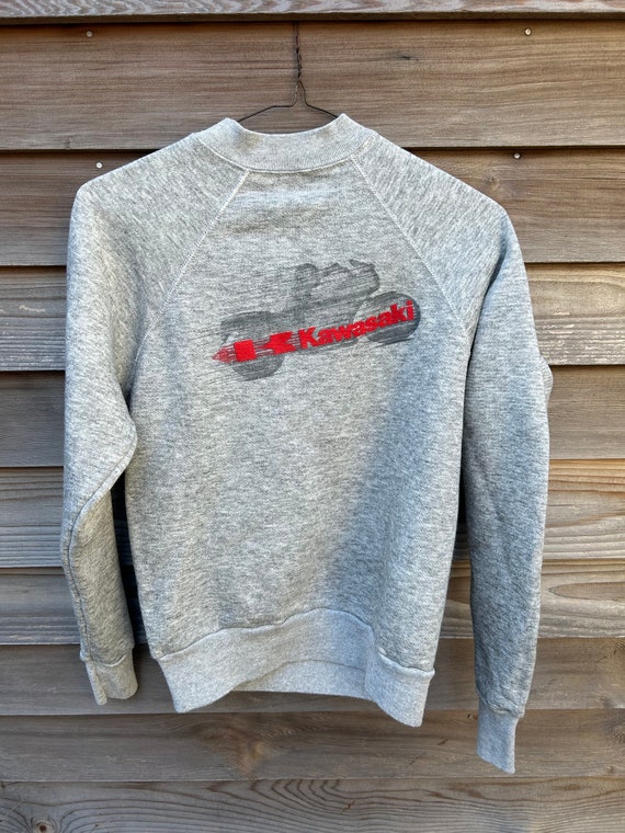 Kawasaki Neon Orange / Heathered Grey Sweatshirt f