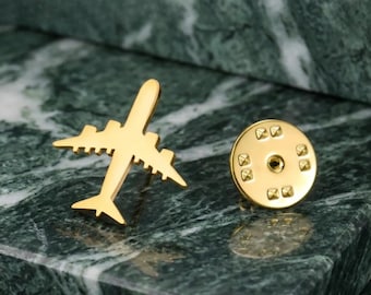 Brooch, Airplane Brooch Pin, Lapel Pin for Flight Crew, Aviation Badge, Pilot Brooch, Gift For Dad, Gift for Pilots, Gift For Him