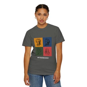 Classical Composers Pop Art T-Shirt — Vintage Quartet Musician Portraits
