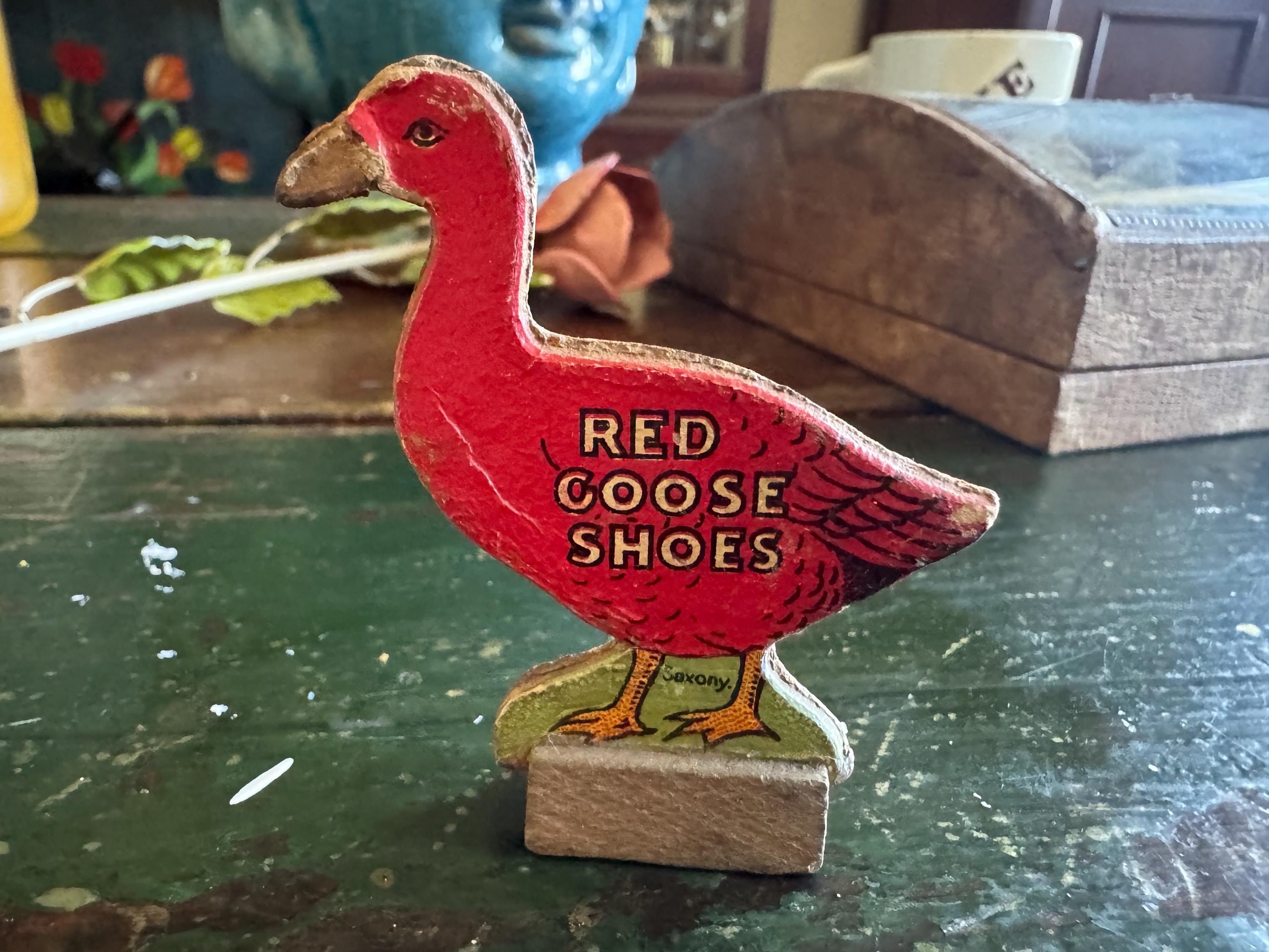 Antique Red Goose Shoes - Etsy