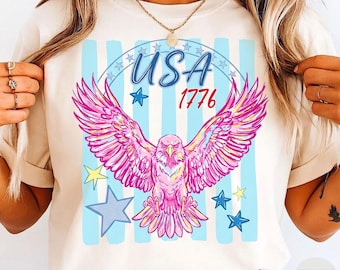 America Eagle Png,Patriotic Sublimation Pngg, 4th Of july png, America 1776 Png, Preppy Patriotic  Png