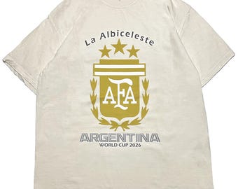 Vintage Argentina World Cup 2026 Graphic T-Shirt