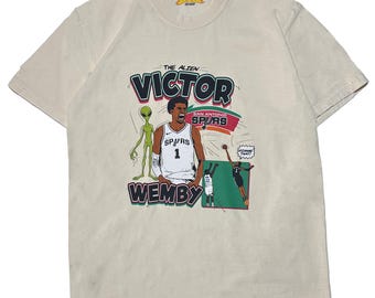Victor Wembanyama Superstar Graphic T-Shirt Vintage Basketball Comic