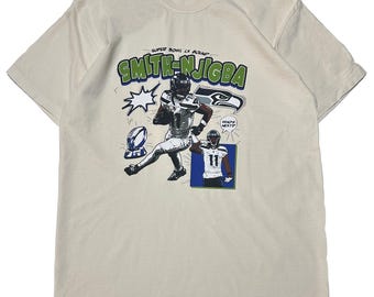 Jaxon Smith-Njigba Superbowl Graphic T-Shirt Vintage Football Comic