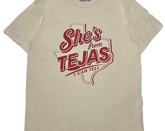 Vintage 'She's from Tejas' Graphic T-Shirt