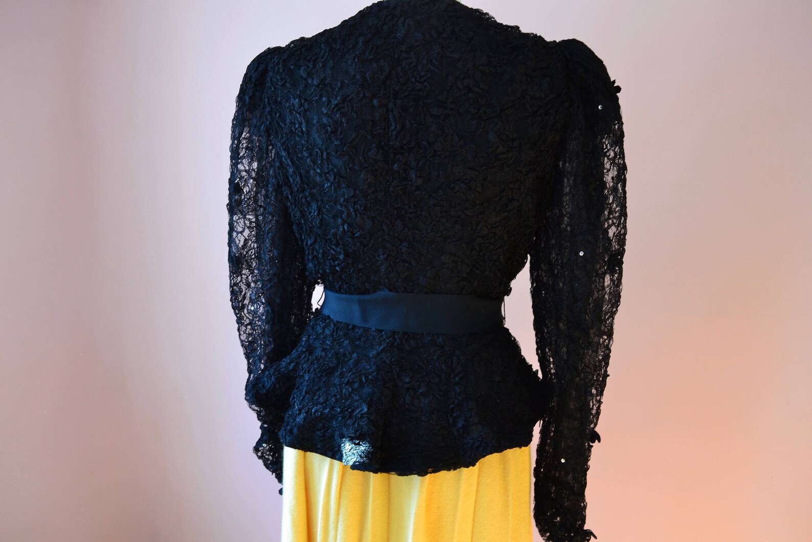 Fitted Black Lace Cocktail Blouse. Black Lace Goth Plunge | Etsy