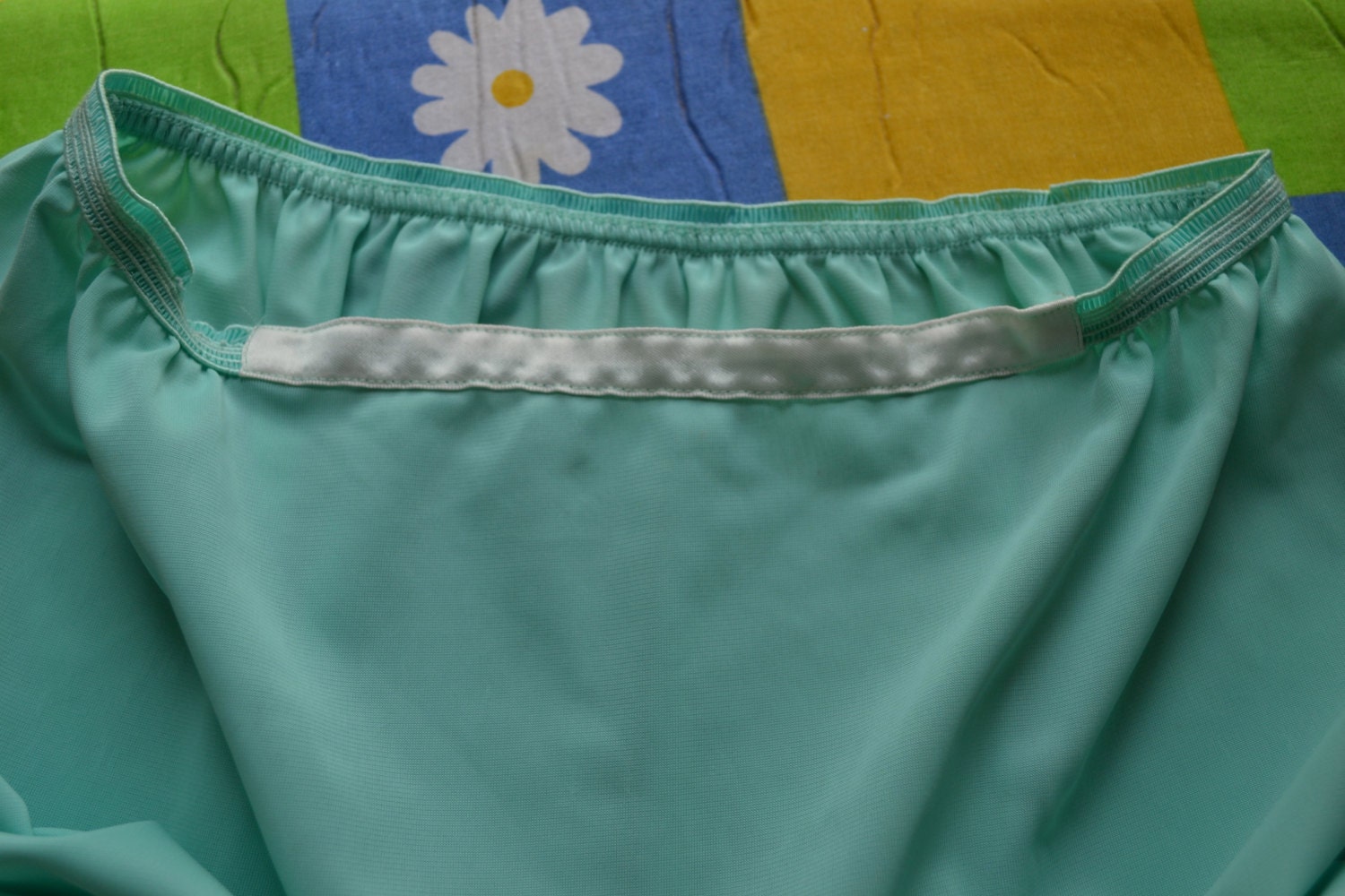 Boho Aqua Lacy Half Slip Mini Skirt Vintage Lingerie Size - Etsy