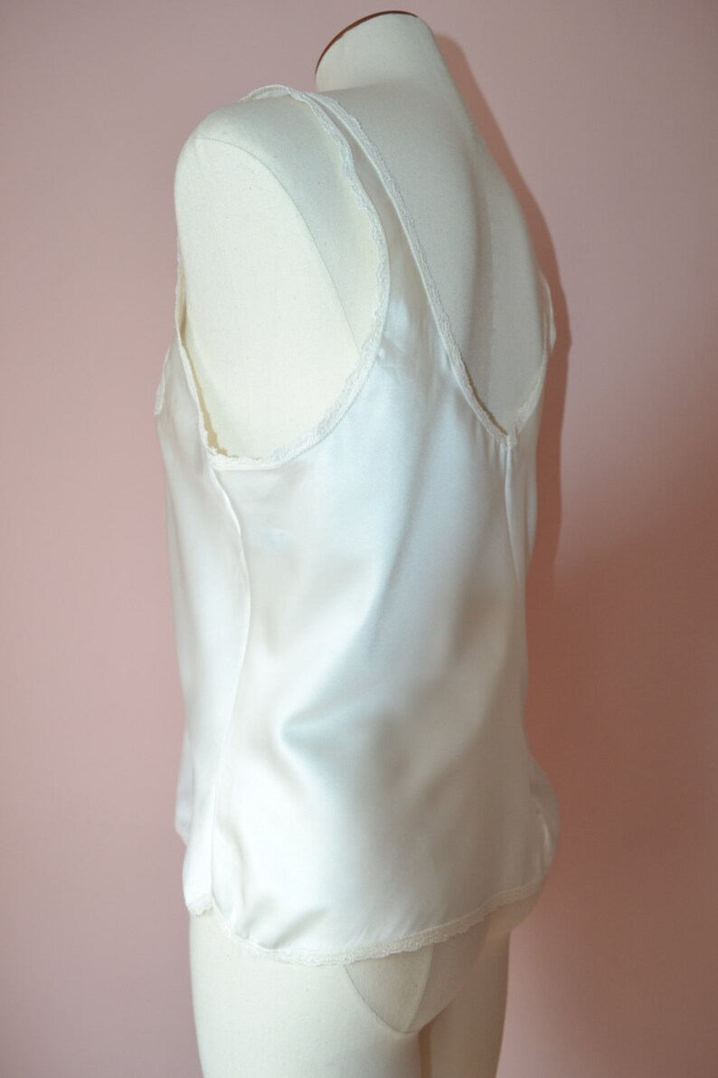 Ivory Satin & Lace Camisole. Butterfly Lace. Warners. Vintage - Etsy