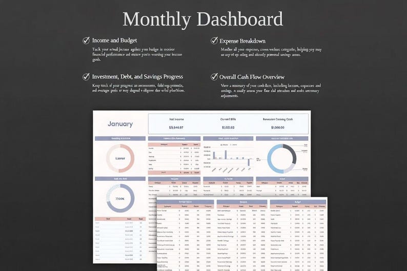 Annual Spreadsheet Excel Google Sheets Budget Template Monthly Bill ...