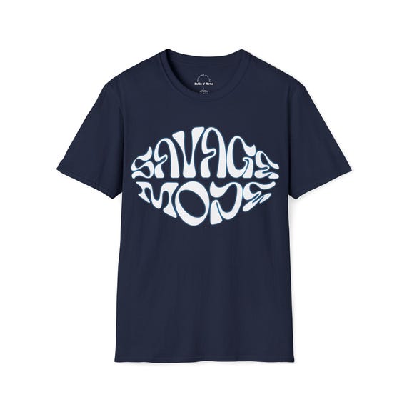 Savage Mode T-Shirt | Retro Groovy Typography Tee, Bold Attitude, Everyday Edge