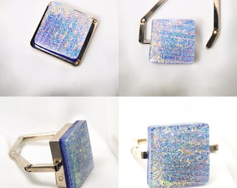 Purse Hanger Accessory Dichroic Glass Purse Hanger