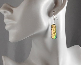 Earrings Gift Beautiful Dichroic Fused Glass Earrings