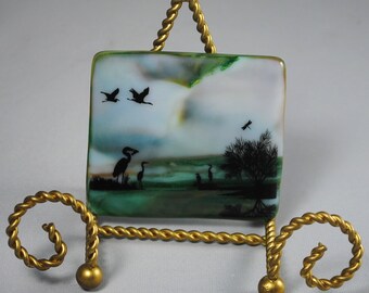 Fused Glass Mini Sculpture OOAK