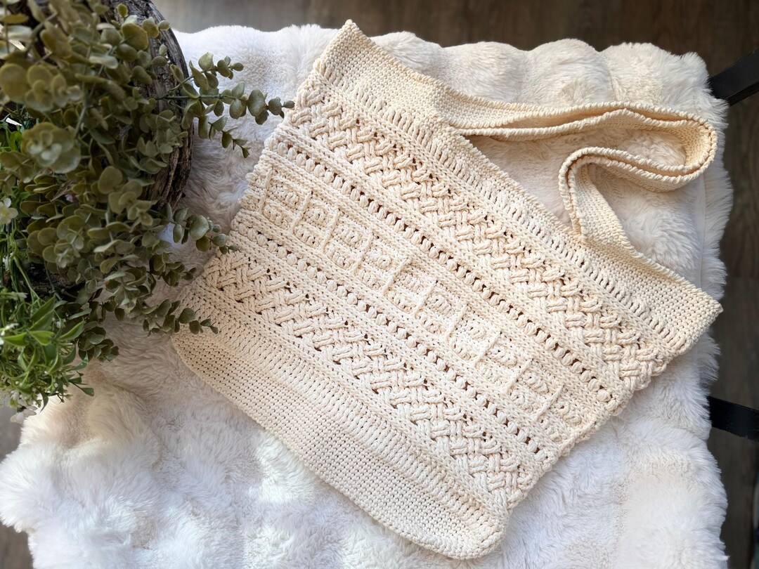 Textured Farmers Market Tote | Boho Crochet Bag Pattern | Instant ...